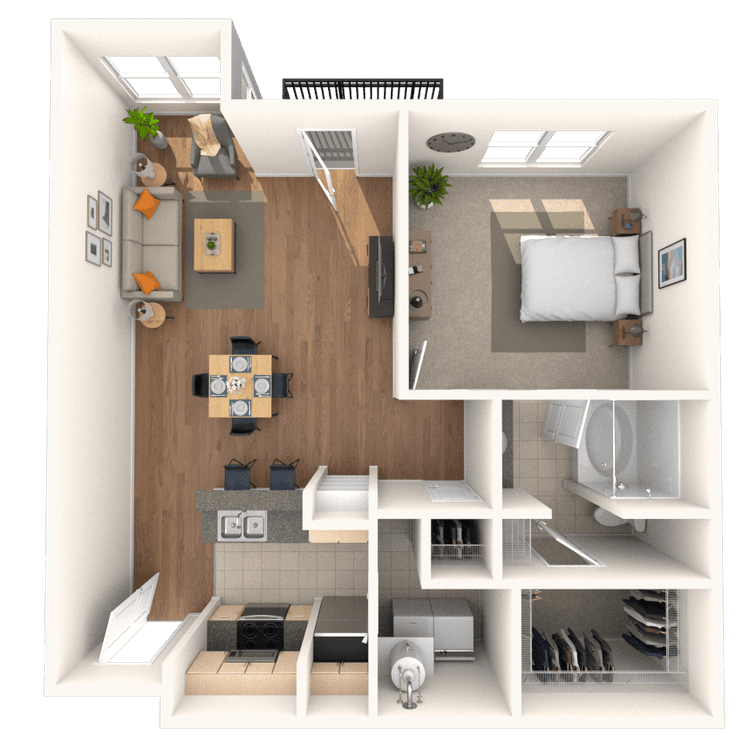 Floorplan image of unit 669