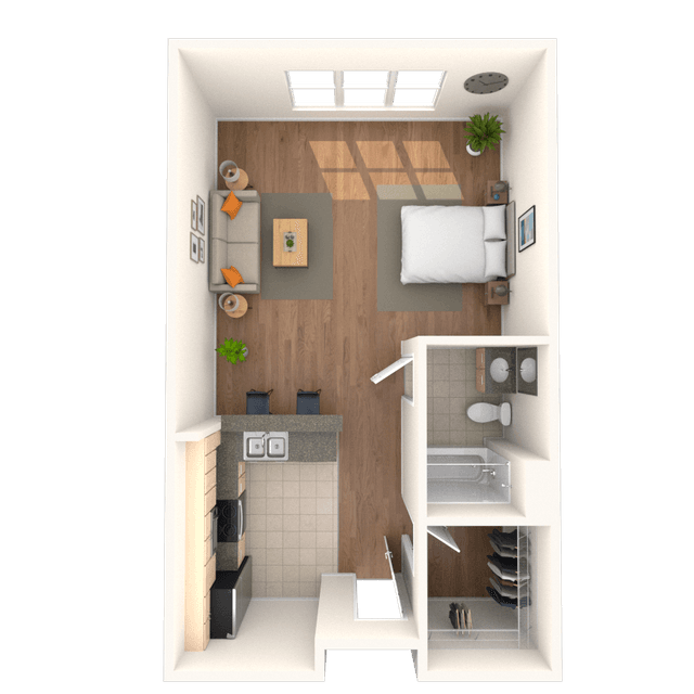 Floorplan image of unit 4125