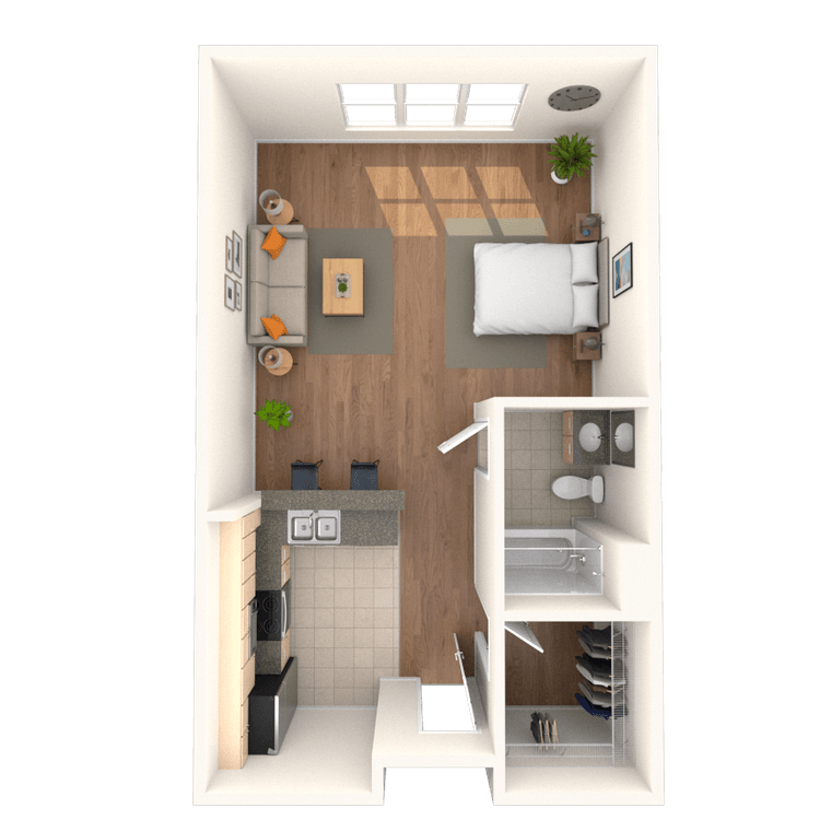 Floorplan image of unit 4125