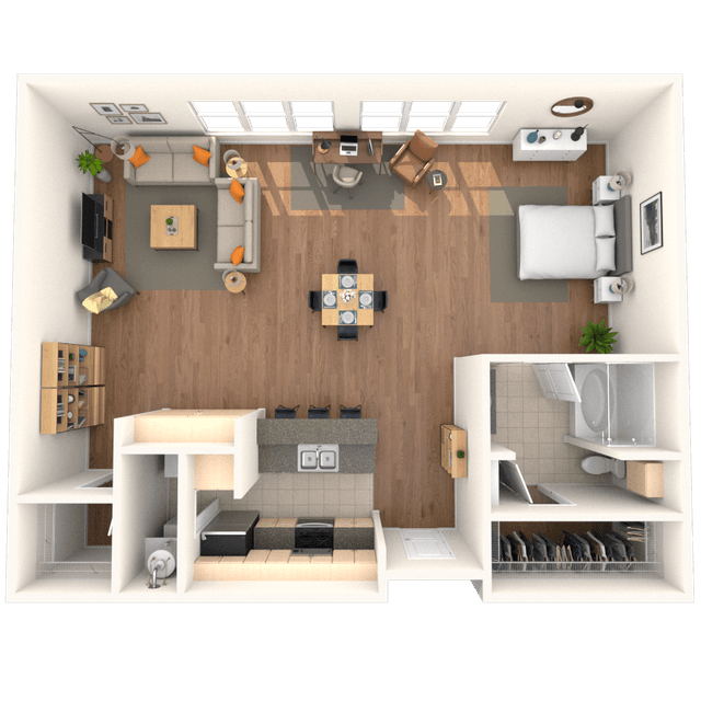 Floorplan image of unit 4112