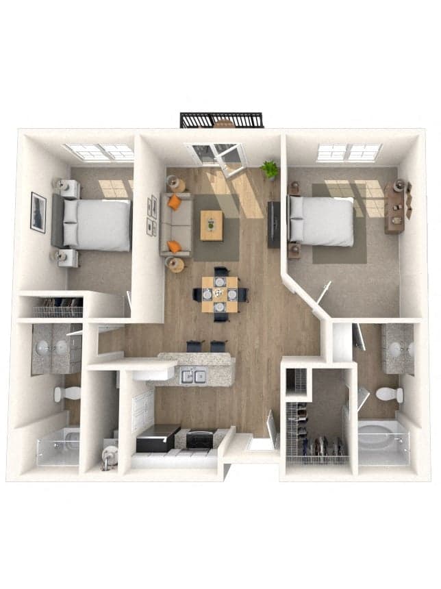 Floorplan image of unit 3657