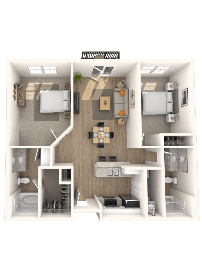 Floorplan image of unit 1710