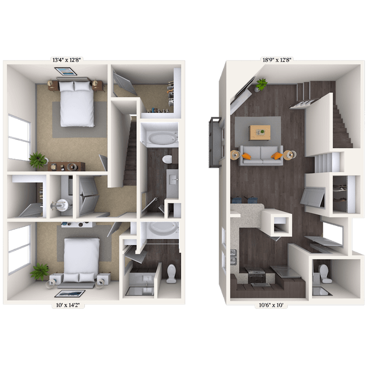 Floorplan image of unit 31021