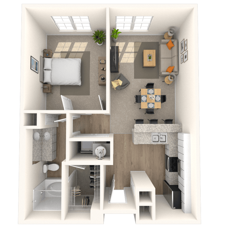 Floorplan image of unit 3302