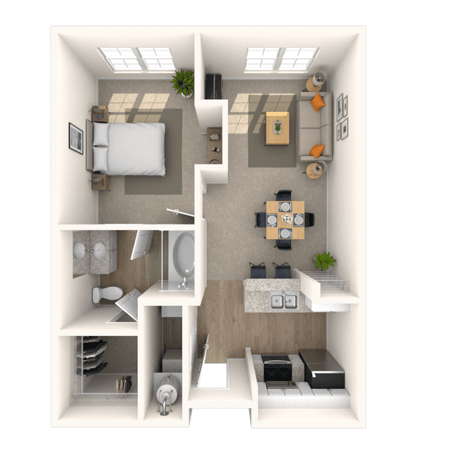 Floorplan image of unit 2711