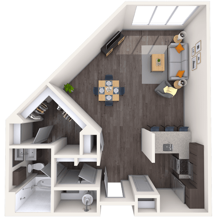 Floorplan image of unit 3507