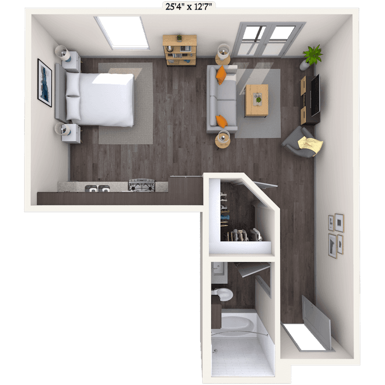 Floorplan image of unit 31044