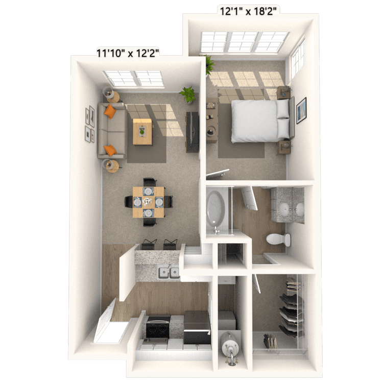 Floorplan image of unit 4713