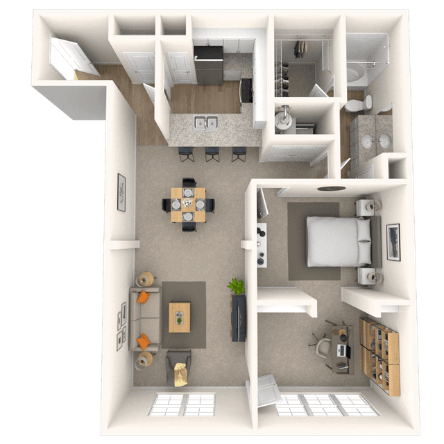 Floorplan image of unit 3343