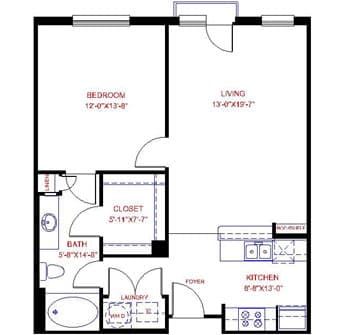 Floorplan image of unit 2656