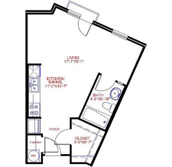 Floorplan image of unit 2725
