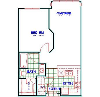 Floorplan image of unit 3254