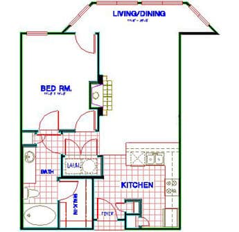 Floorplan image of unit 3316