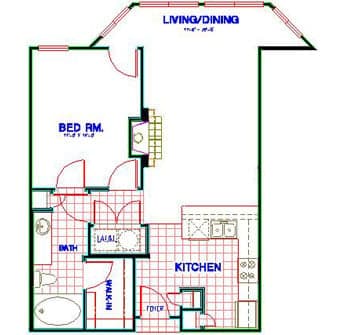 Floorplan image of unit 3316