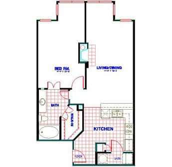 Floorplan image of unit 3326