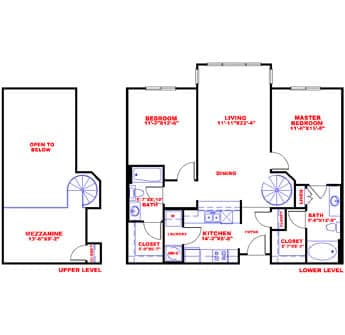 Floorplan image of unit 41041
