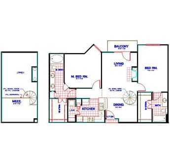 Floorplan image of unit 4135