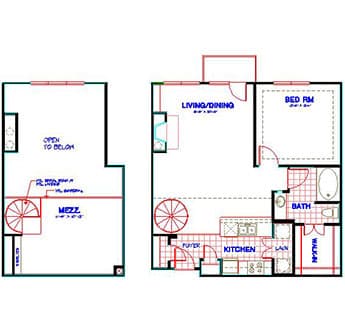 Floorplan image of unit 4147