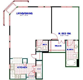 Floorplan image of unit 4264
