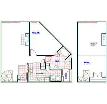 Floorplan image of unit 4335