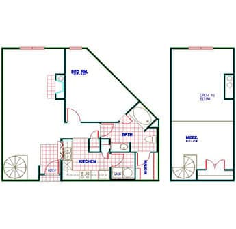 Floorplan image of unit 4335