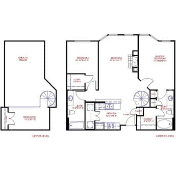 Floorplan image of unit 4523