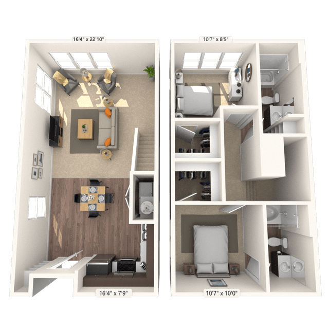 Floorplan image of unit 3500