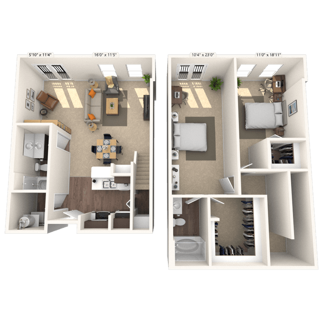 Floorplan image of unit 3529