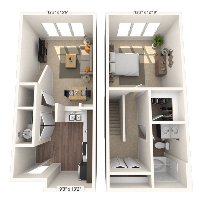 Floorplan image of unit 3518