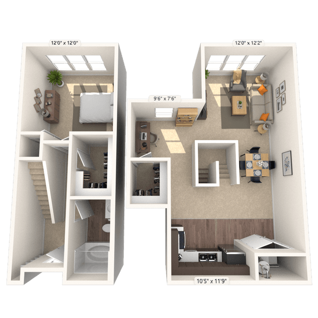 Floorplan image of unit 3528