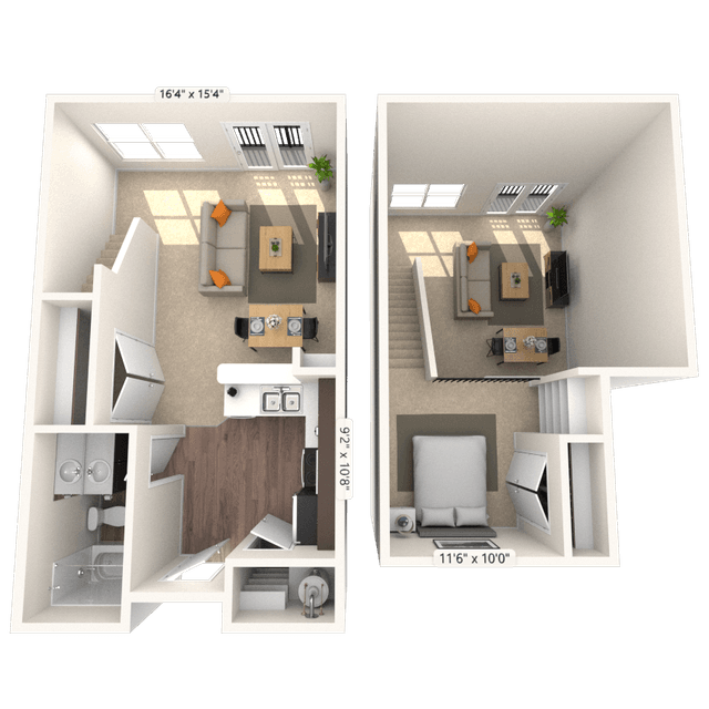 Floorplan image of unit 4104