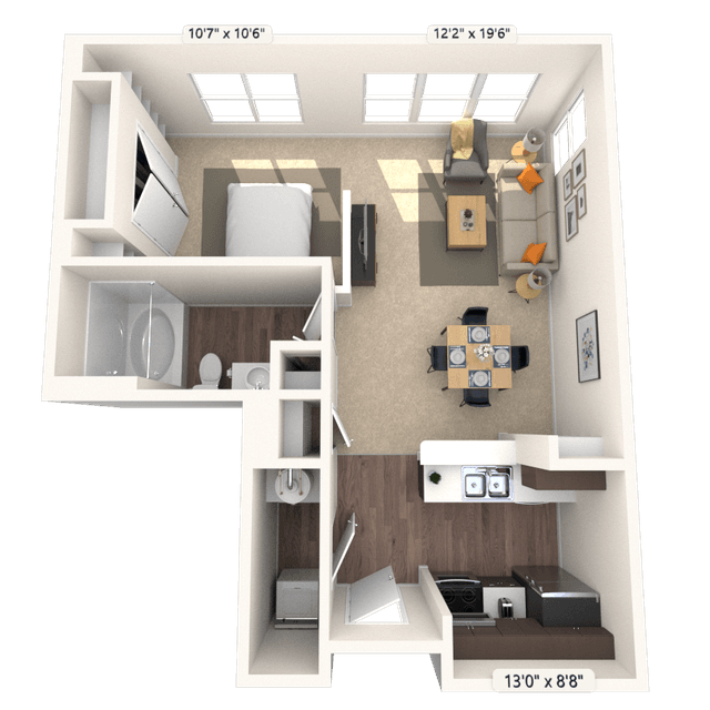 Floorplan image of unit 2113