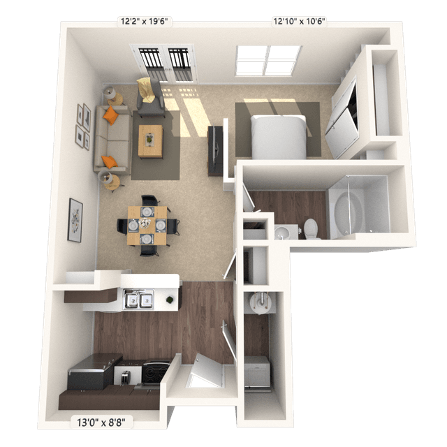 Floorplan image of unit 4202
