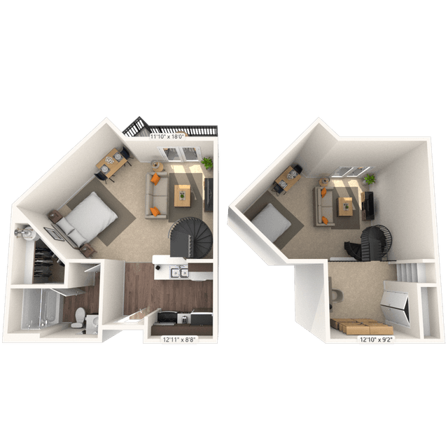 Floorplan image of unit 4306