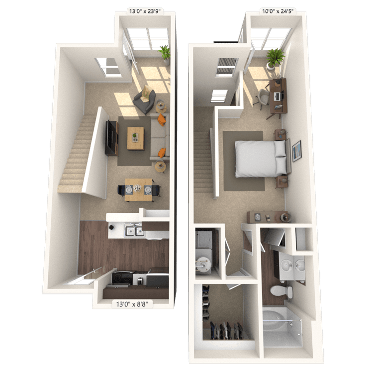 Floorplan image of unit 1235