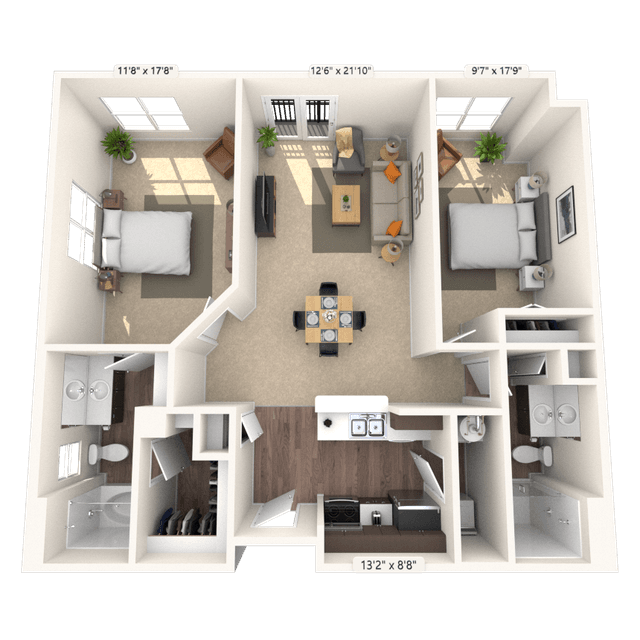 Floorplan image of unit 3151