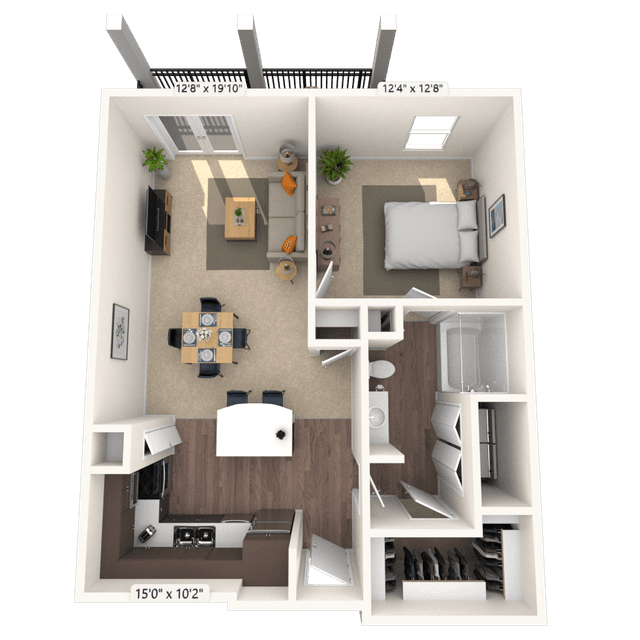 Floorplan image of unit 120