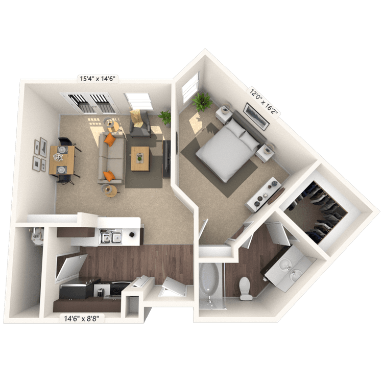 Floorplan image of unit 2338