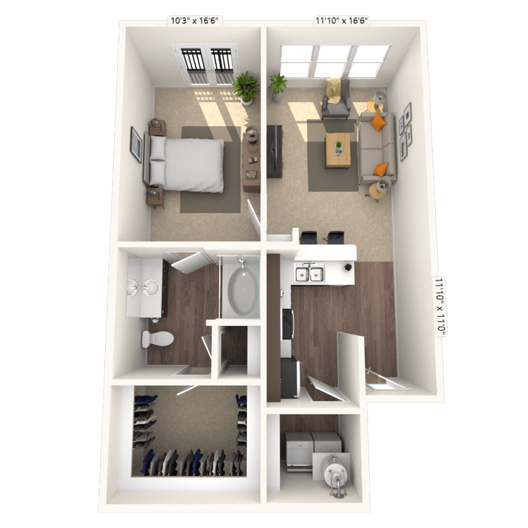 Floorplan image of unit 3331