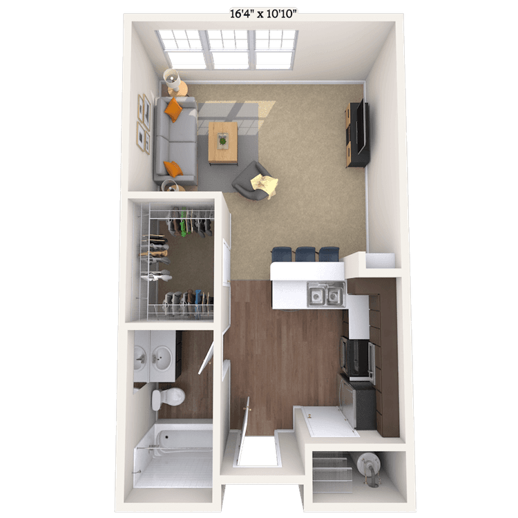 Floorplan image of unit 1351