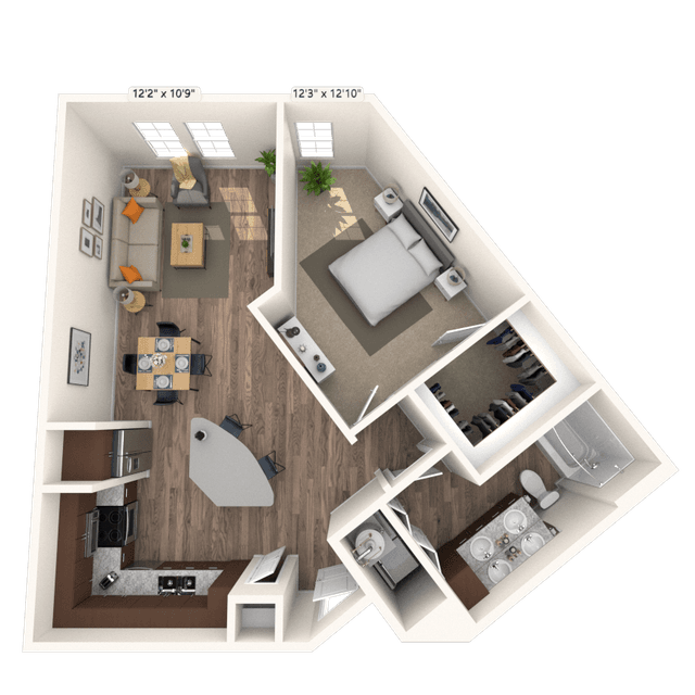 Floorplan image of unit 426