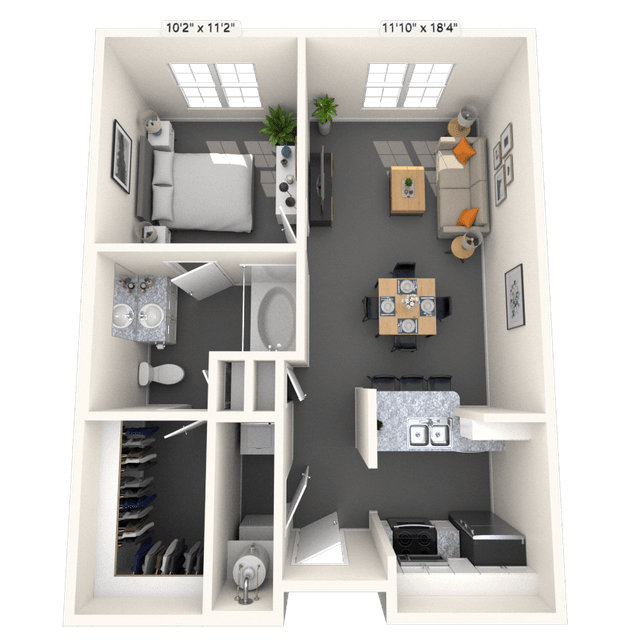Floorplan image of unit 4235