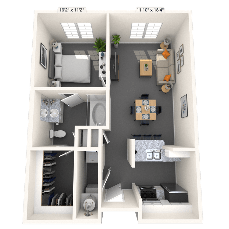 Floorplan image of unit 4235