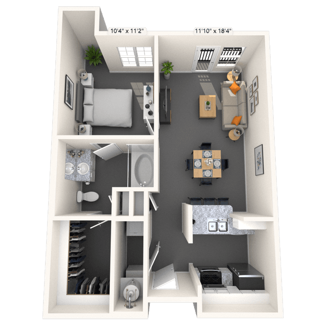 Floorplan image of unit 1250