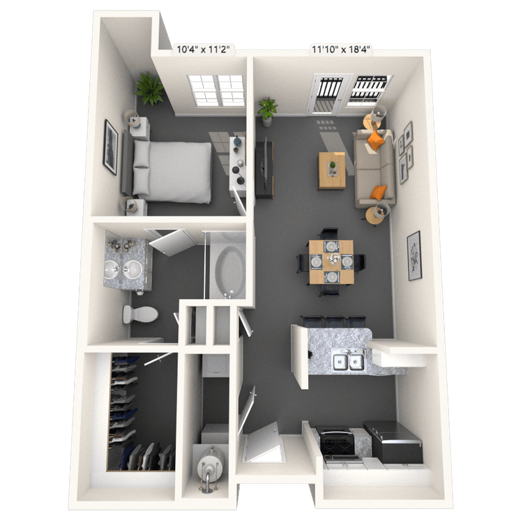 Floorplan image of unit 1250