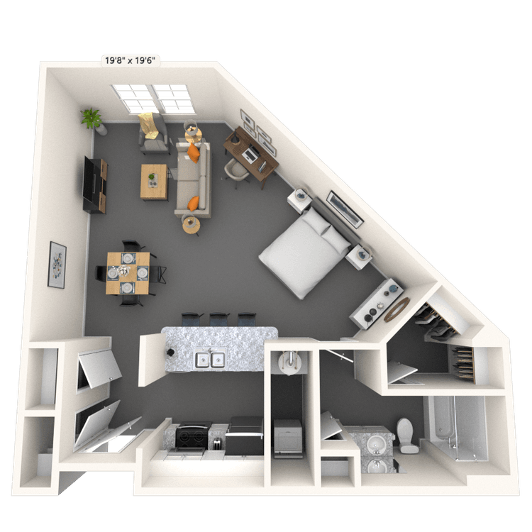 Floorplan image of unit 3338