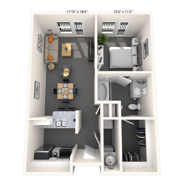 Floorplan image of unit 3267