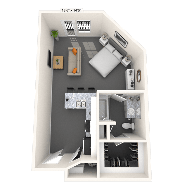 Floorplan image of unit 2315