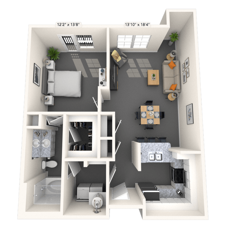 Floorplan image of unit 3334