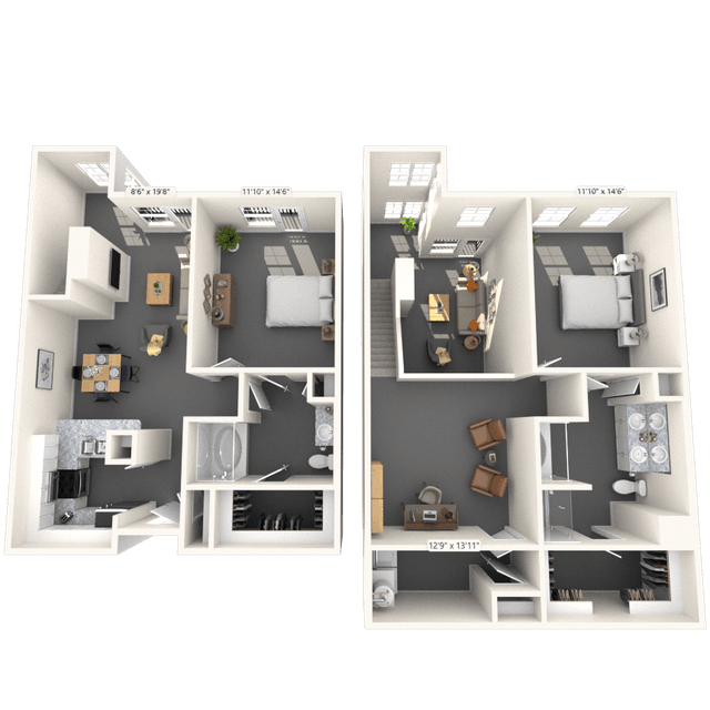 Floorplan image of unit 301